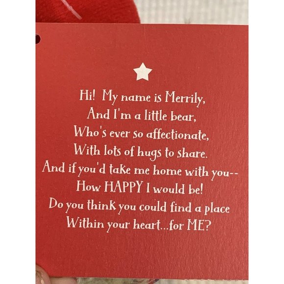 HALLMARK 11” SITTING  MERRILY HOLIDAY BEAR NWT - Picture 5 of 10
